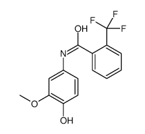 N-(4-hydroxy-3-methoxyphenyl)-2-(trifluoromethyl)benzamide结构式