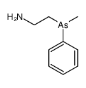 2-[methyl(phenyl)arsanyl]ethanamine结构式