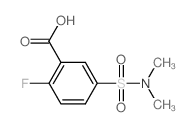 5-Dimethylsulfamoyl-2-fluoro-benzoic acid结构式