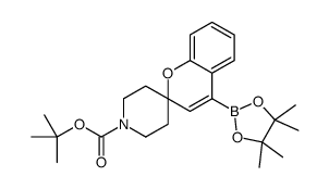 tert-butyl 4-(4,4,5,5-tetramethyl-1,3,2-dioxaborolan-2-yl)spiro[chromene-2,4'-piperidine]-1'-carboxylate结构式