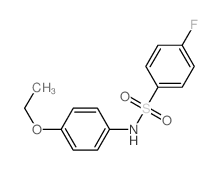 N-(4-ethoxyphenyl)-4-fluoro-benzenesulfonamide结构式