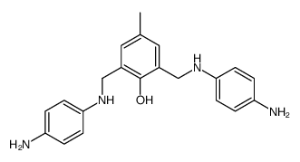 2,6-bis[(4-aminoanilino)methyl]-4-methylphenol结构式