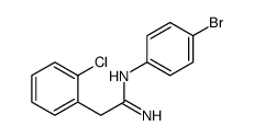 N'-(4-bromophenyl)-2-(2-chlorophenyl)ethanimidamide Structure