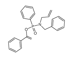 1-phenylvinyl allyl-N-benzyl-P-phenylhosphonamidate Structure