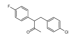 4-(4-chlorophenyl)-3-(4-fluorophenyl)butan-2-one Structure