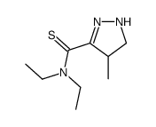 N,N-diethyl-4-methyl-4,5-dihydro-1H-pyrazole-3-carbothioamide结构式