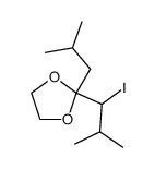 (iodo-1 methyl-2 propyl)-2 isobutyl-2 dioxolanne-1,3结构式
