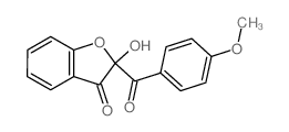 3(2H)-Benzofuranone,2-hydroxy-2-(4-methoxybenzoyl)-结构式