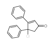 2-Cyclopenten-1-one,4-chloro-3,4-diphenyl- picture