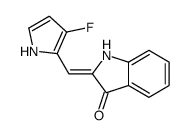 (2E)-2-[(3-fluoro-1H-pyrrol-2-yl)methylidene]-1H-indol-3-one Structure