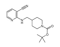 4-[(3-Cyano-pyridin-2-ylamino)-methyl]-piperidine-1-carboxylicacidtert-butylester structure