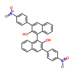 (S)-3,3'-Bis(4-nitrophenyl)-[1,1'-binaphthalene]-2,2'-diol Structure