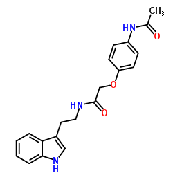 2-(4-Acetamidophenoxy)-N-[2-(1H-indol-3-yl)ethyl]acetamide Structure