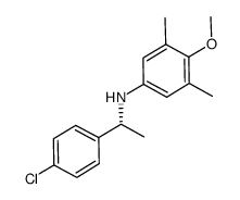 (R)-N-(3,5-dimethyl-4-methoxyphenyl)-(1-(4-chlorophenyl)ethyl)amine结构式