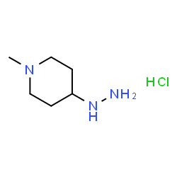 4-Hydrazinyl-1-methylpiperidine hydrochloride Structure