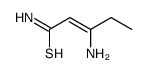 3-aminopent-2-enethioamide Structure