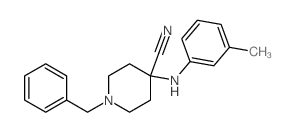 4-Piperidinecarbonitrile,4-[(3-methylphenyl)amino]-1-(phenylmethyl)- structure