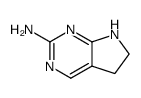 6,7-Dihydro-5H-pyrrolo[2,3-d]pyrimidin-2-ylamine结构式