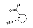 2-cyanocyclopentene-1-carbonyl chloride Structure