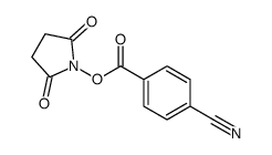 (2,5-dioxopyrrolidin-1-yl) 4-cyanobenzoate结构式