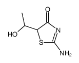 2-amino-5-(1-hydroxy-ethyl)-thiazol-4-one结构式