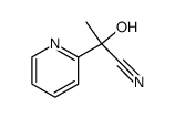 (RS)-2-acetylpyridine cyanohydrin Structure