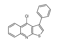 4-Chlor-3-phenyl-thieno<2,3-b>chinolin Structure