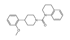 (3,4-Dihydro-2H-quinolin-1-yl)[4-(2-methoxyphenyl)piperidin-1-yl]methanone结构式