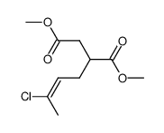 (3-chloro-but-2-enyl)-succinic acid dimethyl ester Structure