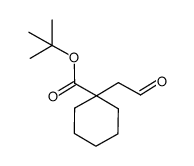 1-(2-oxo-ethyl)cyclohexanecarboxylic acid tert-butyl ester结构式