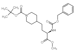 (R)-1-BOC-4-(3-CBZ-AMINO-3-METHOXYCARBONYL-PROPYL)PIPERIDINE Structure