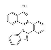 2-benzo[4,5]imidazo[1,2-c]quinazolin-6-ylbenzoic acid结构式