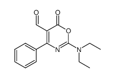 2-(diethylamino)-5-formyl-4-phenyl-1,3-oxazin-6-one Structure