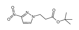 (3-nitro-pyrazol-1-yl)-propionic acid tert-butyl ester Structure