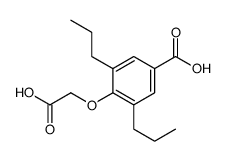 4-(Carboxymethoxy)-3,5-dipropylbenzoic acid structure