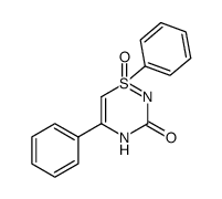 3-oxo-1,5-diphenyl-3,4-dihydro-1H-1λ4,2,4-thiadiazine 1-oxide结构式