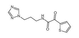 N-[3-(1H-1,2,4-triazol-1-yl)propyl]-α-oxo-2-thiophene acetamide结构式