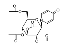 1-(Tetraacetyl-1-β-D-glucosyl)-pyridon-(4)结构式