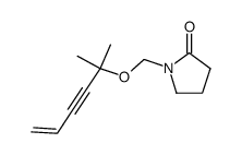 1-(1,1-dimethyl-pent-4-en-2-ynyloxymethyl)-pyrrolidin-2-one Structure