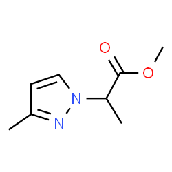 2-(3-METHYL-PYRAZOL-1-YL)-PROPIONIC ACID METHYL ESTER structure