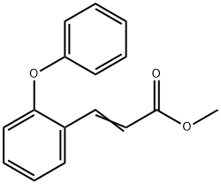 甲基(E)-3-(2-苯氧基)丙烯酸酯结构式