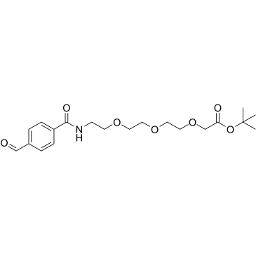 Ald-Ph-amido-PEG3-C1-Boc结构式