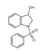3-hydroxy-1-phenylsulfonyl-2,3-dihydroindole Structure