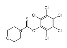 O-(2,3,4,5,6-pentachlorophenyl) morpholine-4-carbothioate结构式
