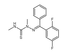 2,5-difluorobenzophenone 2,4-dimethylthiosemicarbazone Structure