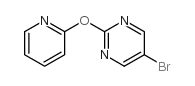 5-BROMO-2-(PYRIDIN-2-YLOXY)-PYRIMIDINE Structure