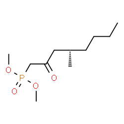 [(4S)-4-Methyl-2-oxooctyl]phosphonic acid dimethyl ester结构式