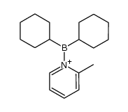 dicyclohexylborane-2-picoline complex Structure