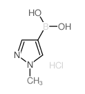 1-甲基吡唑-4-硼酸盐酸盐结构式