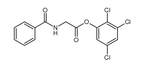 2,3,5-trichlorophenyl 2-benzamidoacetate Structure